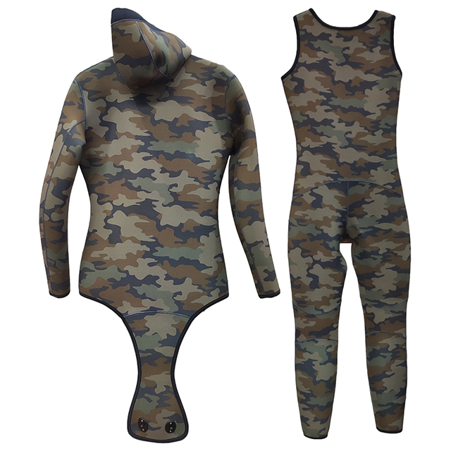 Open Cell Spearfishing Load Pad Canyoning 7mm Camouflage Camo Dive Hooded Suit 7 Mm Wetsuits