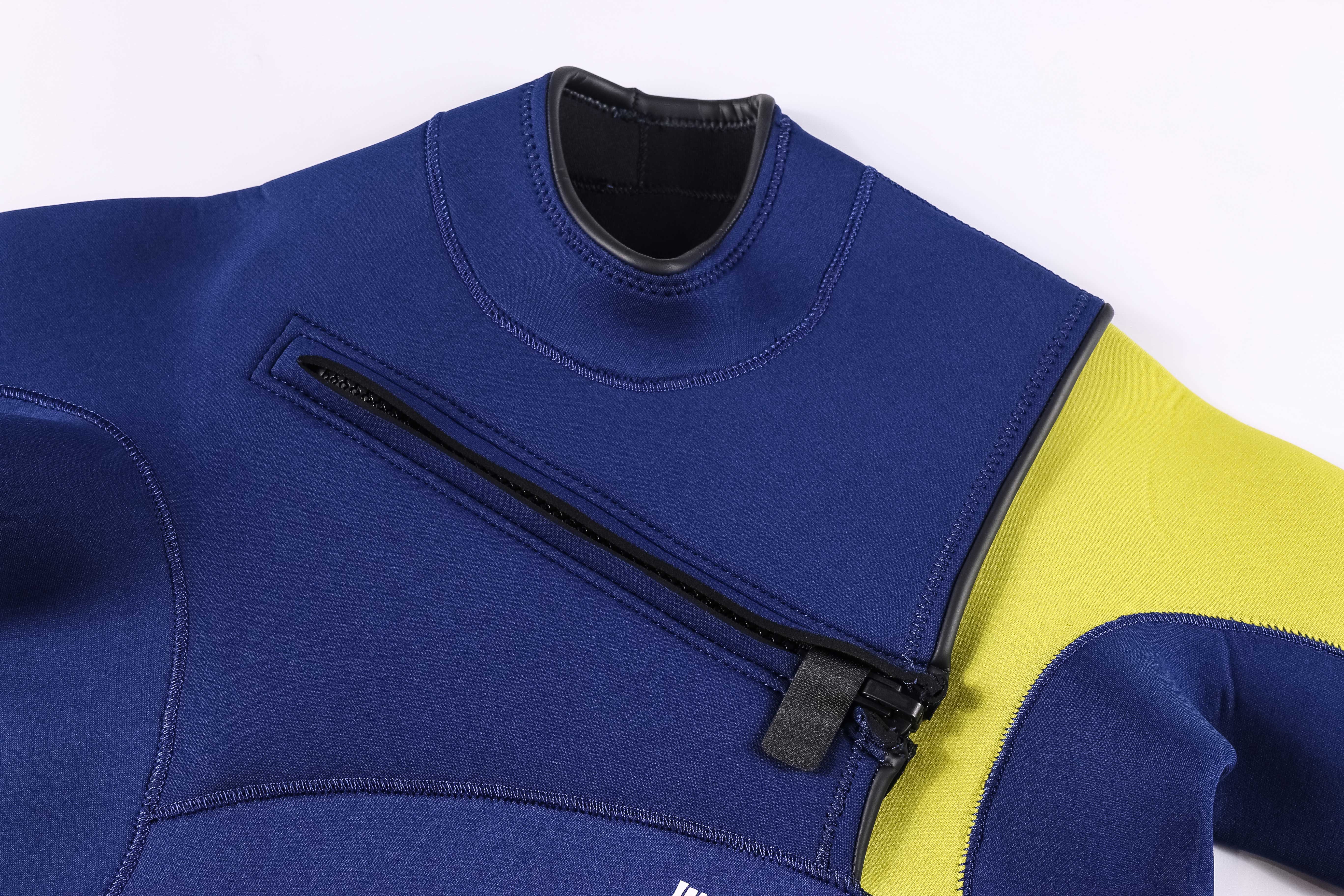 4/3 Chest Zip Blind Stitch Snorkeling Wet Suits Surf Diving Men Neoprene Wetsuits