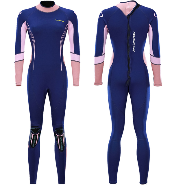 Womens Neoprene Freediving Suits Surf Skin Neopren 4/5mm Diving Suit 3mm Wetsuits