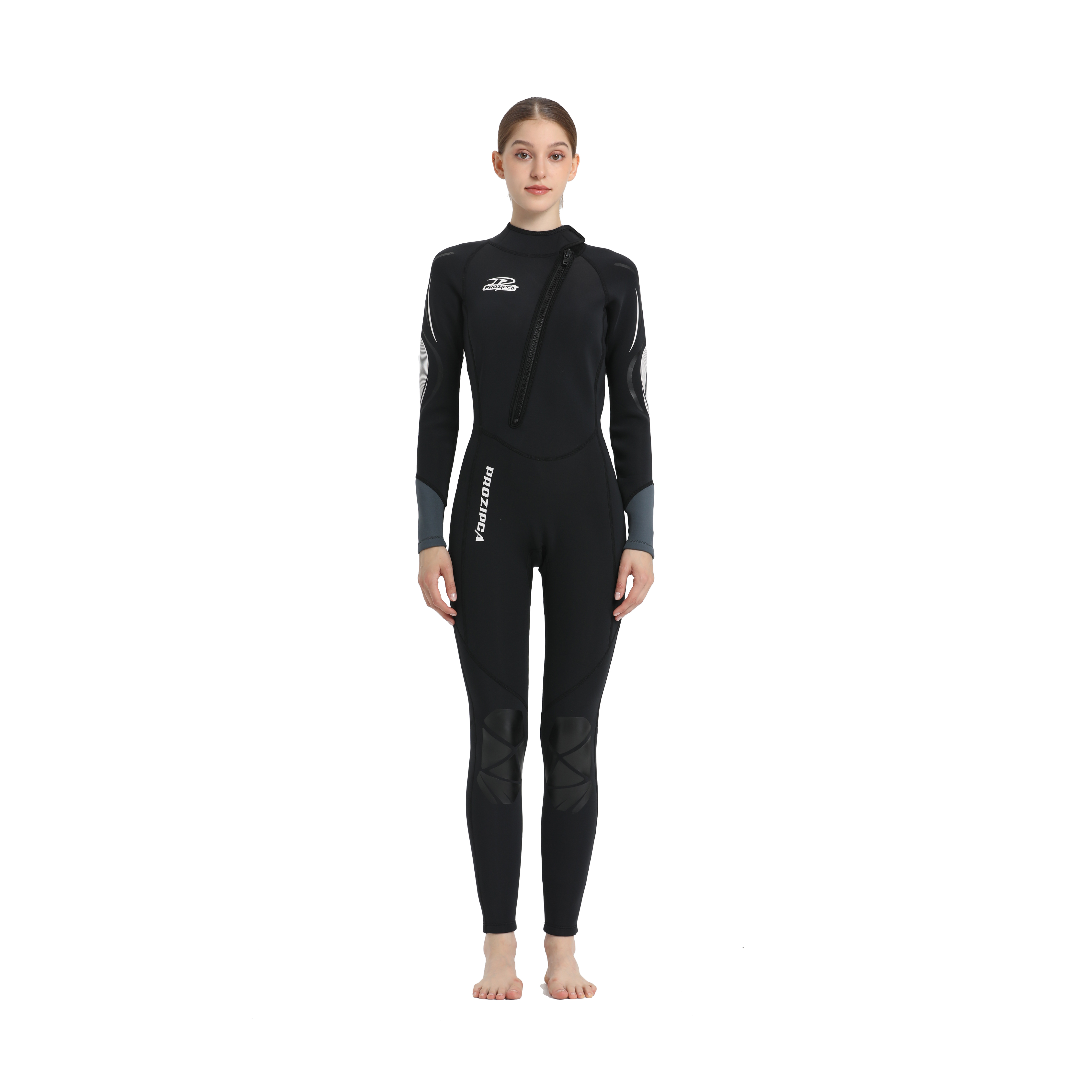 Wholesale Customise 3Mm Waterproof Neoprene Chest Zip Printed Surf Wetsuit For Women