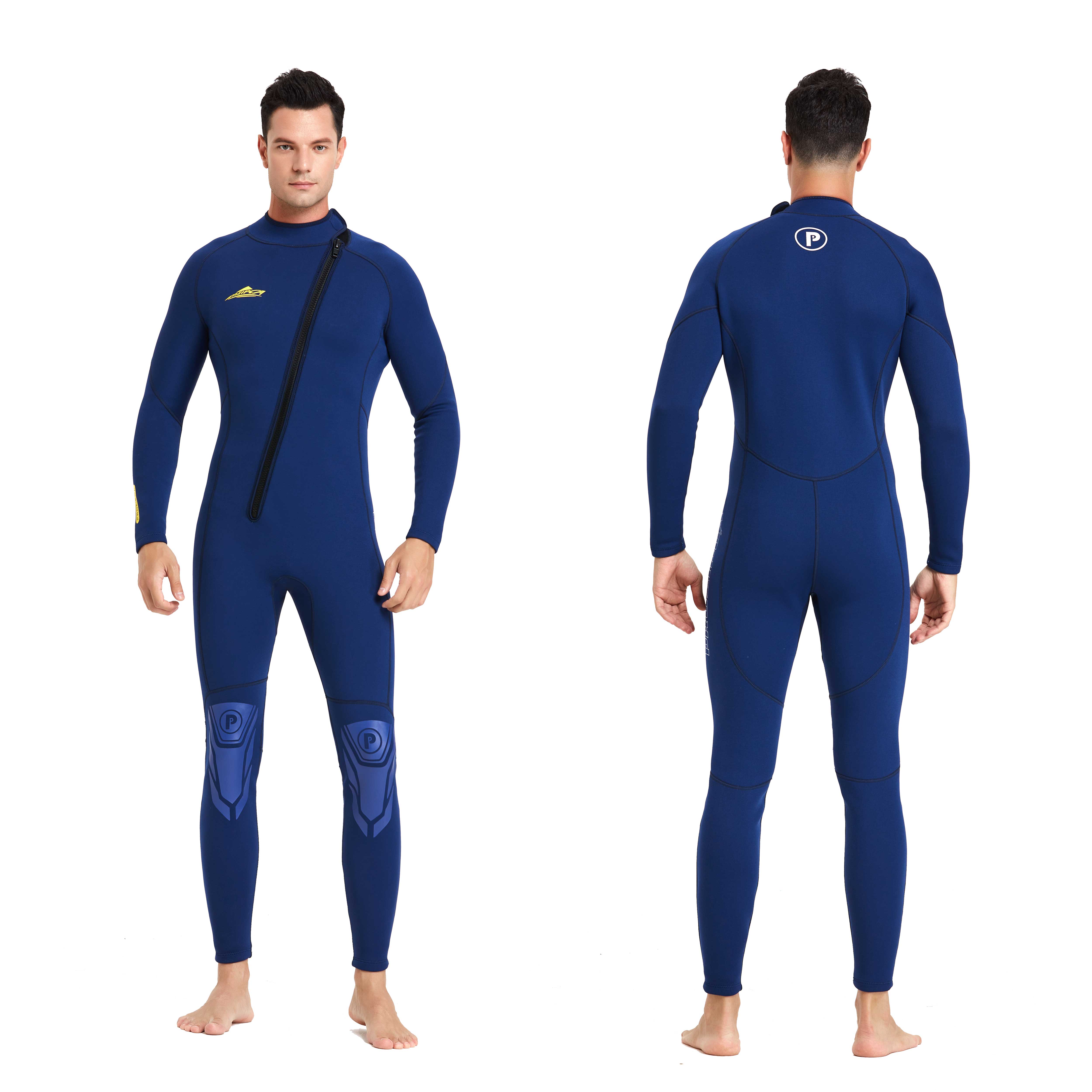 Customized Full Body Tight Surf Snorkeling Suit Chest Zipper Long Sleeve Breathable Yamamoto Neoprene 3Mm Men Diving Wetsuit