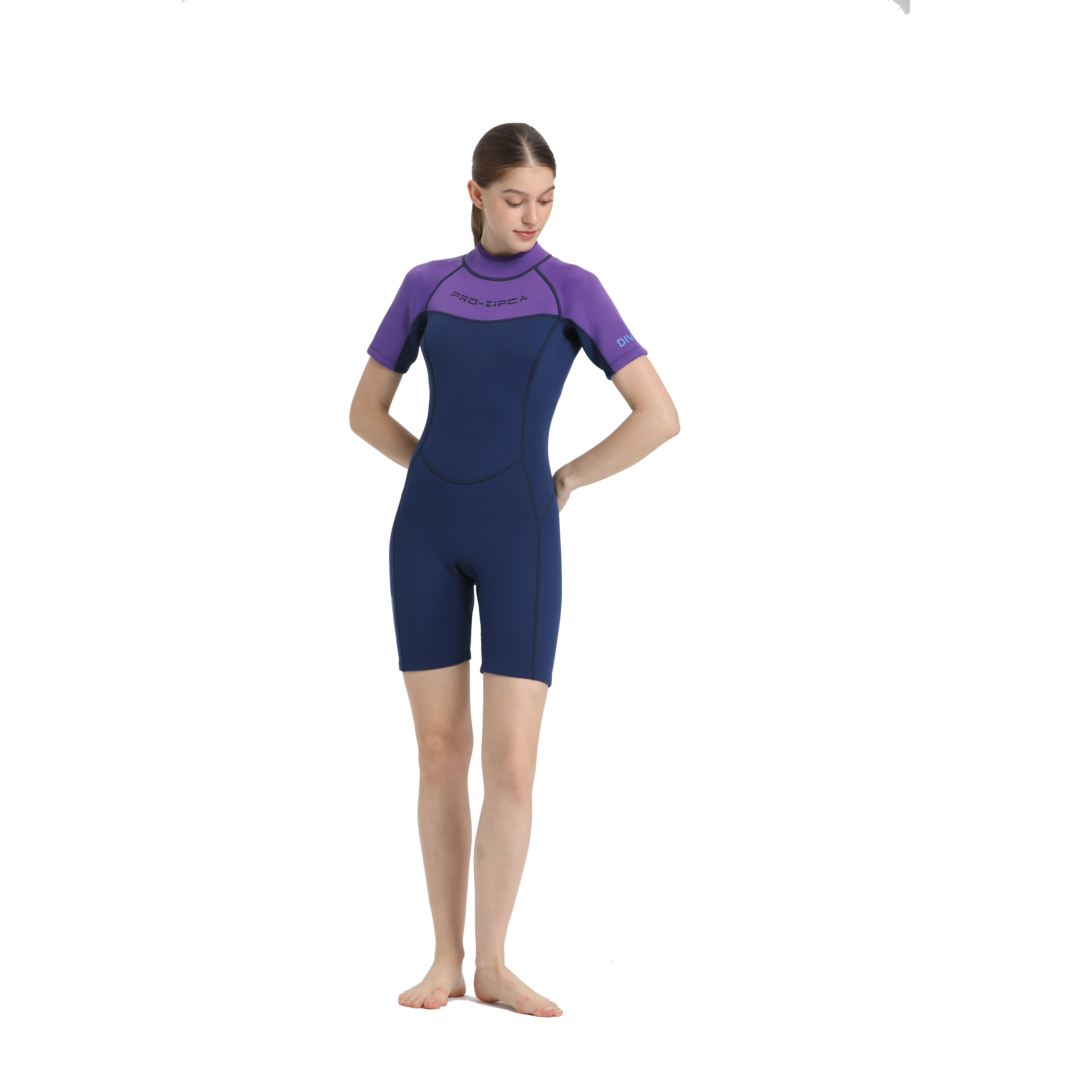 Customized New Design High Elasticity One Piece Tight Shorts Breathable Yamamoto Neoprene 3Mm Women Wetsuit
