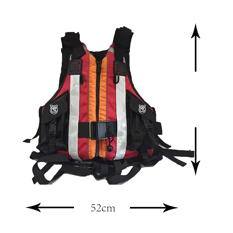 Adults Rescue 520d Polyester Oxford Fishing Oversized Foam Adjustable Life Vest Jacket