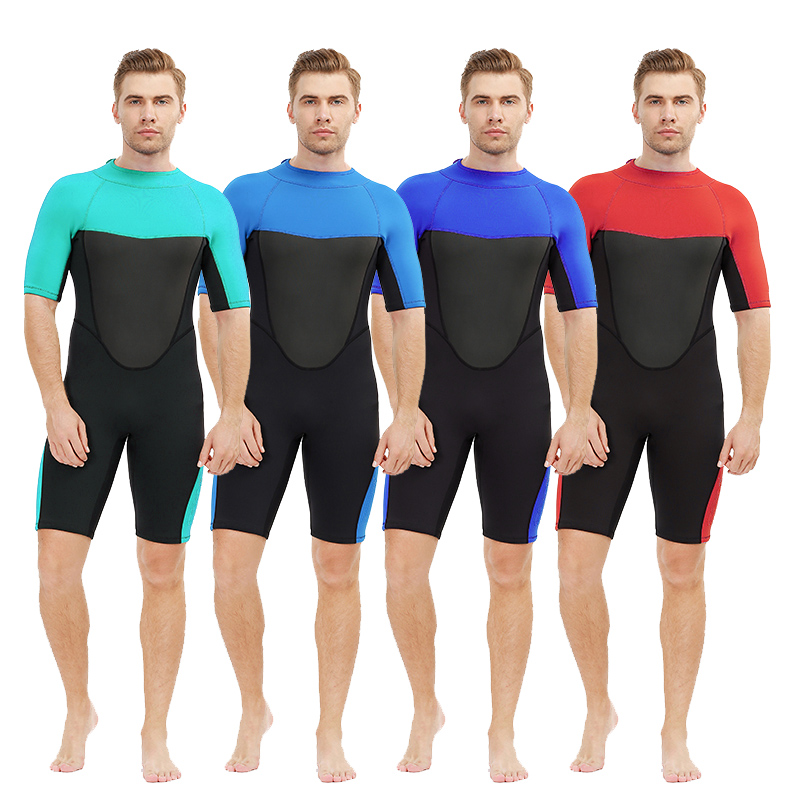 Wetsuits Swimsuits Surf Shorty Neoprene Short Sleeve Diving Training Buoyancy Wetsuit Men 3mm