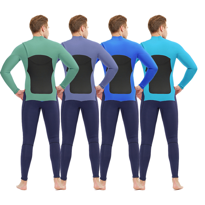 Men Neoprene 4/3 Chest Zip Blind Stitch Wet Suits Surf Diving Snorkeling Wetsuits