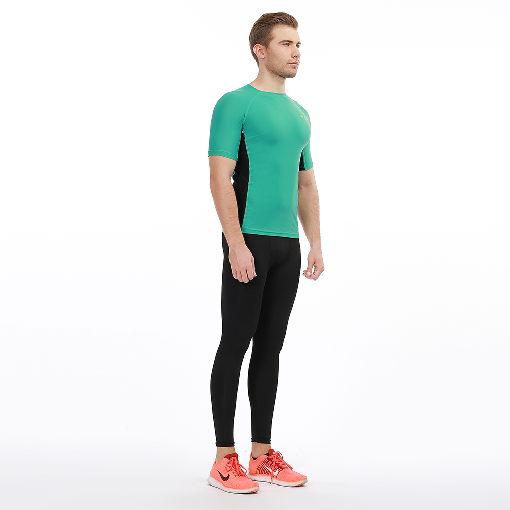 Swimming Surfing Rashguard Men Short Sleeve Bjj Rise Upf 50 Custom Logo Onepiece Rash Guard