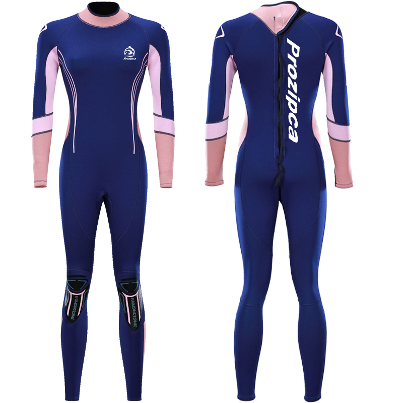 Womens Neoprene Freediving Suits Surf Skin Neopren 4/5mm Diving Suit 3mm Wetsuits