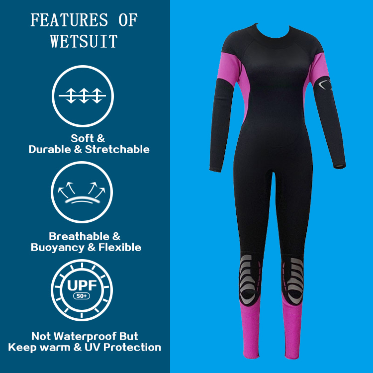 Yamamoto Freediving Neprene 3mm Zipper Women Trajes De Neopreno Mujer Open Cell Free Diving Wetsuit